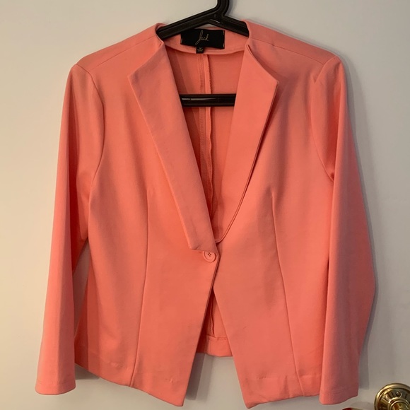 Coral Bright Blazer - Picture 1 of 3